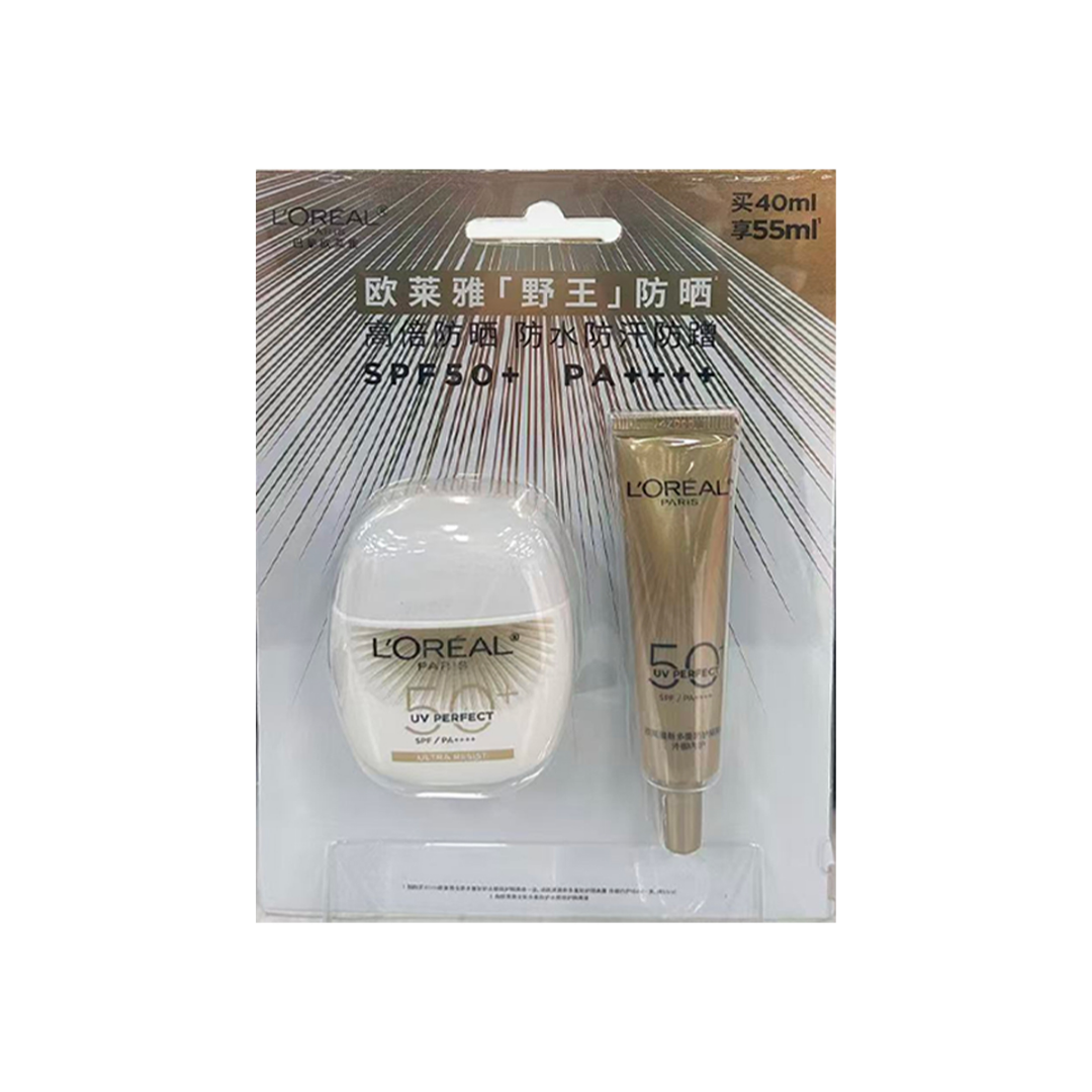 【女神节】欧莱雅野王防晒套装(40+15ml)