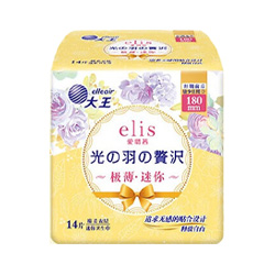 大王 日用卫生巾 光羽奢适系列 极薄棉柔180mm14片