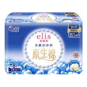 大王夜用卫生巾天使纱织系列超薄纯棉360mm8片