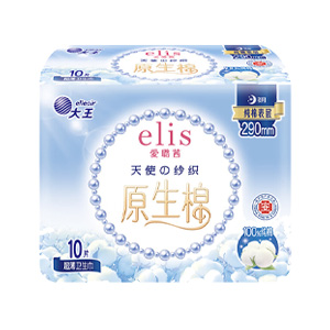 大王 夜用卫生巾 天使纱织系列 超薄纯棉290mm10片