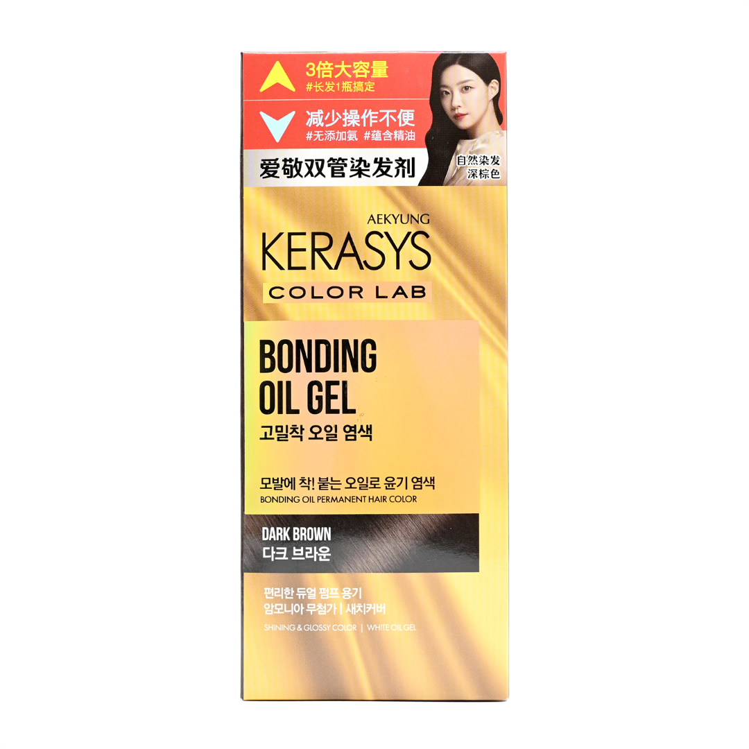 爱敬科娜洗丝炫彩持色染发剂250g深棕