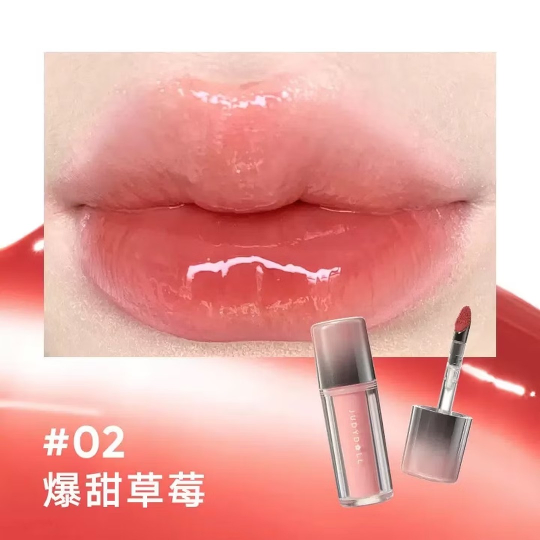 橘朵双效镜面水光唇露02